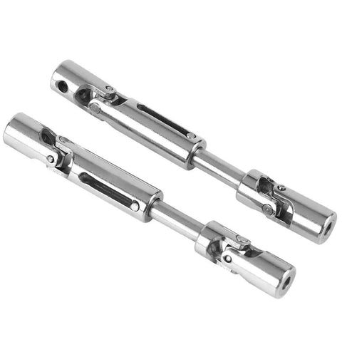 Metal Drive Shaft Upgrade Kit For 1 16th Scale WPL RC Trucks 2 Pcs Heavy Duty Replacement Parts Compatible With B14 B14K B24 B24K