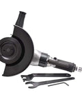 Rugged 7 Inch Pneumatic Angle Grinder, Air Powered Heavy Duty Hand Tool For Metal Grinding And Polishing, Heavy Hitter Shop Workhorse delivering smooth operation.