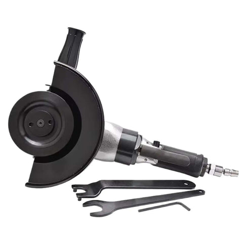 Rugged 7 Inch Pneumatic Angle Grinder, Air Powered Heavy Duty Hand Tool For Metal Grinding And Polishing, Heavy Hitter Shop Workhorse delivering smooth operation.