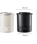 Total Game Changer Aluminum Coffee Dosing Cup And Espresso Digital Scale Combo With Rechargeable Sensor And 0.1 Gram Precision For Classic 58Mm Portafilters Rock Solid Gear, white and black scale containers.
