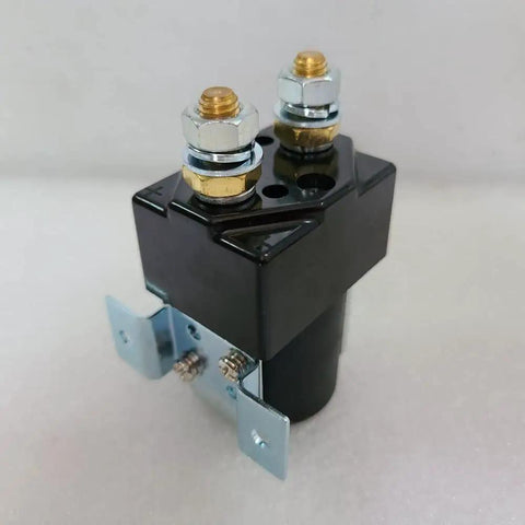 JwDawn Sw80 Dc Solenoid Relay Contactor Switch For Electric Vehicles And Forklifts, heavy duty relay with terminals and mounting bracket.