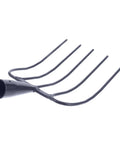 Multi Use Manure Fork For Lawn Care And Rural Property Maintenance Heavy Duty Iron Pitchfork with curved iron tines.