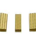 Heavy Duty Beefed Up Gripper Set P32.1222 P32.1223 P32.1224 for P322 P324 P318 Battery Powered Plastic Strapping Tool Durable Replacement Parts Easy Fit Pro Quality Performance Keeps Your Tool Running Strong. Three gold metal grippers shown