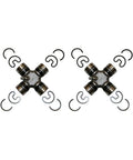 Universal Joint Replacement For Rear Shaft All Joints That Fits Pontiac T1000 1981 And Acadian Models To Restore Smooth Power Transfer Reduce Vibration Boost Driving Stability And Fix Driveline Issues Fast, pack of 2 metal u-joints with clips