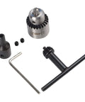 Mini Lathe Drill Chuck Set With 0.3 To 4mm Capacity And Pro Grade 4mm 5mm 6mm 8mm Sleeve, Key Type PCB Drilling Machine Chuck For Models And DIY Projects, Includes Wrench And Connecting Rod Sleeve