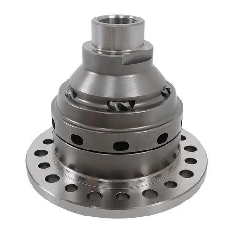 Heavy Duty 30 Ring Gear Differential Carrier With Mechanical Locker And 27 Spline Shafts Featuring 3.73 Ratio, detailed view from the side.