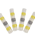 Kick Butt Wire Connectors Kit With Solder Seal Sleeves And Heat Shrink Waterproof Terminals For Car Boat Electrical Wiring And Electronics That Are Super Durable And Easy To Install In No Time, yellow wire sleeves