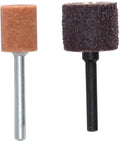 Heavy Duty Sanding And Grinding Guide Attachment For Rotary Tools with two grinding bits shown, one fine and one coarse.