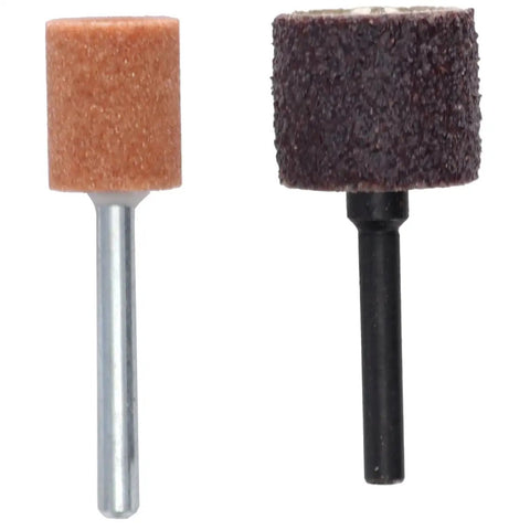 Heavy Duty Sanding And Grinding Guide Attachment For Rotary Tools with two grinding bits shown, one fine and one coarse.
