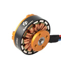 D4215 Brushless Motor 650KV Built For 3 To 6S RC Multirotor FPV, shown with CNC machined rotor and copper windings close-up view.