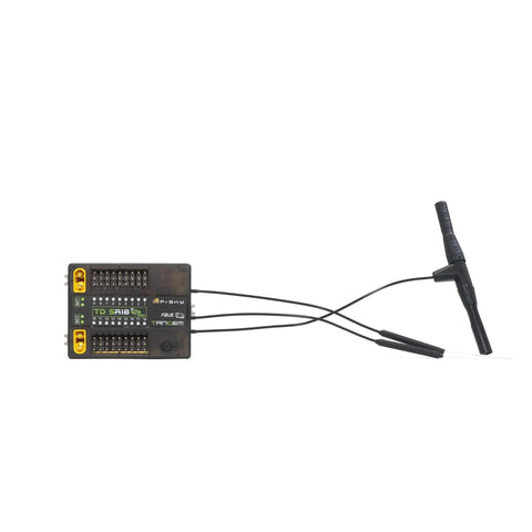 Tandem TD SR18 18 Channel Dual Band Receiver With Pro Grade Stabilizer And Triple Antennas Plus Built In Power Switch for RC Drones