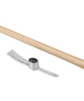 Disassembled Two Pack 16 Inch Garden Pick Axe With Stainless Steel Head And Hardwood Handle Mattock Hoe for landscaping