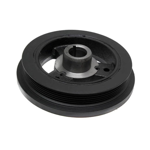Harmonic Balancer Replacement For Jeep Wagoneer 1990, Black Serpentine Drive Belt Pulley With Keyway, 1 Mounting Hole