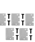 Glass Build Plate Scrapers Set For X1c X1 P1p P1s 5 Pcs Compatible Scraper Cutter Kit For 3D Printer Cooktop Accessories Easy Lift Durable Glass Safe Edge Hassle Free Cleanup, five metal scrapers with black screws
