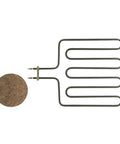 Heavy Duty 304 Stainless Steel Tubular Air Heater Replacement Element For Oven Baking Featuring No Sweat Install And Reliable Heat Output Built Tough To Run Sweet All Day Long, shown from above with round end.