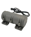 24V Vibration Motor With 110V Adjustable Speed Power Adapter 3800 RPM Shaker Motor For Massage Beds And Vibration Chairs Beefy Quiet Easy Install For Home Use, gray motor with mounting feet and cable