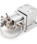 Pneumatic Milling Vise Heavy Duty Bench Clamp For Milling And Drilling Machines, Lightweight Aluminum Alloy Build, 3mm Stroke For Fast Precise Workpiece Positioning, Stable Clamping Force For Reliable Workholding on a compact bench mount
