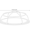 Tough As Nails Smoke Sensor Protective Cage With Heavy Duty Vandal Resistant Fire Alarm Sprinkler Cover, white polypropylene, 16.2cm diameter.