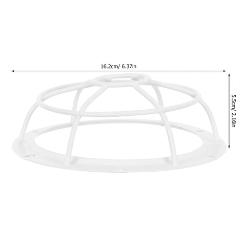 Tough As Nails Smoke Sensor Protective Cage With Heavy Duty Vandal Resistant Fire Alarm Sprinkler Cover, white polypropylene, 16.2cm diameter.