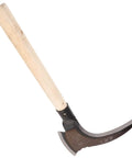 Multipurpose Manganese Weeding Scythe With Comfortable Handle Durable Garden Tool For Effortless Weeding And Tree Cutting In Your Garden Perfect For Clearing Weeds Mulch And Tight Spots In The Yard No Sweat, featuring wooden handle and manganese steel blade