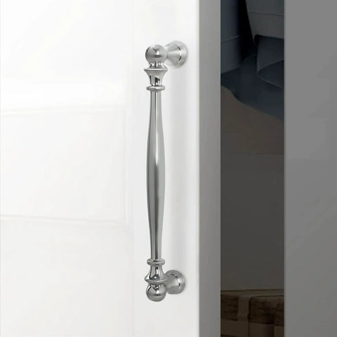 10 Pack Brushed Satin Nickel Cabinet Handles For Kitchen Cabinets And Drawers, 6.3 Inch Center To Center, 7 Inch Total Length, 1.41 Inch Projection