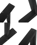 Industrial Black Metal Furniture Legs Set For DIY Coffee Tables And Desks Iron Table Legs 28 Inch Height 24 Inch Wide Heavy Duty