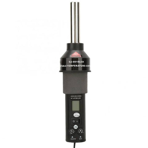 Hot Air Gun 450W LCD Temperature Control Rework Station For PCB BGA SMD Desoldering And Soldering Pro Grade Adjustable Airflow DIY Friendly Electronics Repair Tool, showing LCD display and controls.