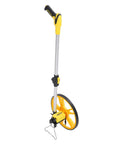 Fauitay Mechanical Measuring Wheel with Folding Handle, 9999.9m Distance, yellow wheel, aluminum handle, portable design.