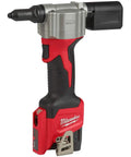 M12 Cordless Rivet Tool Kit for No Fuss Riveting on Aluminum, Steel And Stainless Rivets, lightweight handheld tool