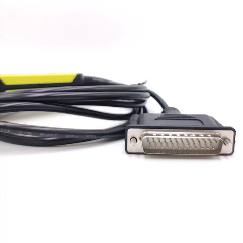 USB To RS232 CNC Programming Cable For Fanuc With DB25 Pin Data Transfer Cable 2.5m Length Windows Compatible 7 8 10 XP Vista CNC Download Cable Serial Data Exchange black DB25 connector