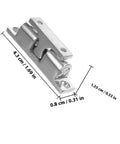 Heavy Duty Marine Door Latch Stainless Steel Cabinet Catch With Windproof Tension Spring dimensions view