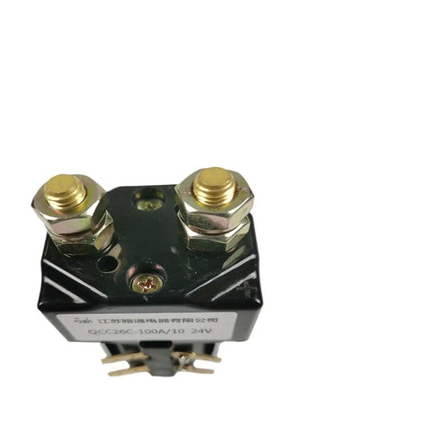 Durable DC Contactor QCC26C-200A Starter Relay with metal terminals for 48Volt electric truck stacker systems.