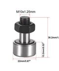 CF10 KR22 Needle Roller Bearing Cam Follower Track Runner with 22mm roller diameter and M10x1.25mm thread, side view
