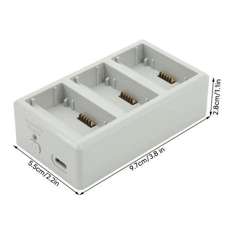 Three Port Drone Battery Charging Station for Mini 3 Pro and Mini Series with Fast Efficient Charging and USB Quick View