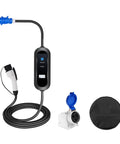 Level 2 32A 7KW Home EV Charger Cable 5M GBT Plug, 1 Phase Fast Charging Station, with black cable and connectors, IP67 Waterproof