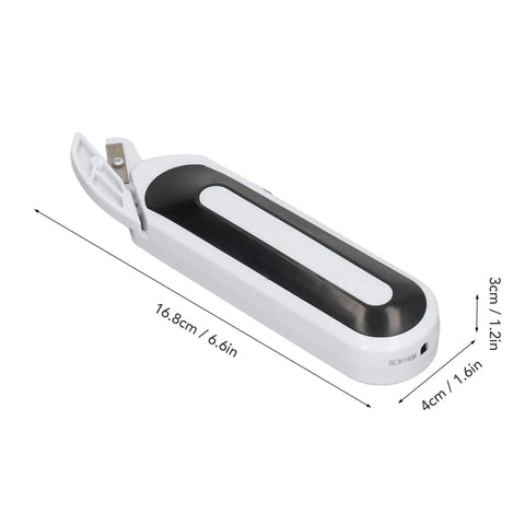 Ultra Slick Cordless Electric Scissors For Fabric Cutting And Crafting Projects Deliver Lightweight Portable Build, 6.6in long.