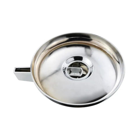 Heavy Duty Single Handle Trim Kit Slick Chrome Finish Top Shelf Design For Mixet Tub Shower Valves Features Five Point Five Inch Faceplate.