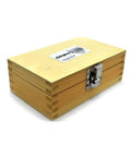 Wooden storage box for Three In One Countersink Set With Three Interchangeable Cutters For Wood Screws One Half Inch Five Eighths Inch and