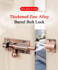 Secure Your Home With Heavy Duty Zinc Alloy Sliding Bolt Latch Smooth Glide Action Rock Solid Barn Door Hardware In Green Bronze Finish, thickened zinc alloy barrel bolt lock on wood door.