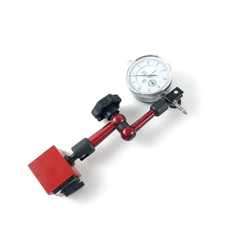 Pro Grade Dial Indicator With Magnetic Holder And Universal Stand For Table Setup And Precision Measurement Tools