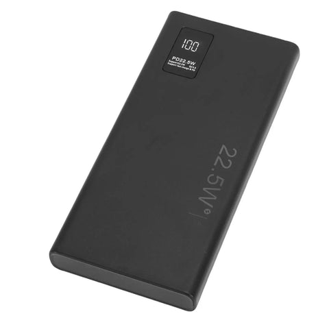 Reliable Mini UPS Battery Backup With 4050Mah Capacity And 3A Output To Keep Your Router And Security Cameras Staying Unbothered And Running Smooth Through Any Blackout on a sleek black portable power bank.