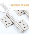Detachable Flag Hinge Set Stainless Steel Weld On 5 Inch Heavy Duty Door Hinges 2.5mm Thick for bathroom and fire doors