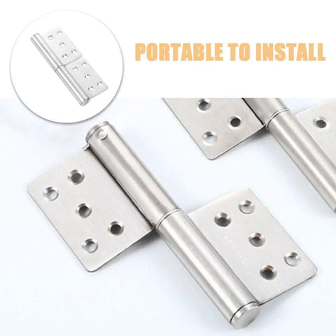 Detachable Flag Hinge Set Stainless Steel Weld On 5 Inch Heavy Duty Door Hinges 2.5mm Thick for bathroom and fire doors