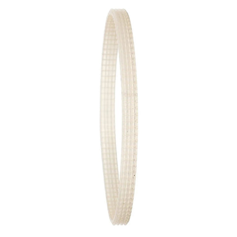 Easy Fit 370mm Lathe Belt Replacement for MX400 MX600 MX750, polyurethane construction, shown in side view with textured surface.
