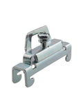 Silver Galvanized 12 Piece DIN Rail Mount Terminal Blocks End Stopper Screw Type Clamp for 35mm Wide Guide Rails Built Tough with Rust Resistant Cold Rolled Steel Construction and Easy Installation close-up