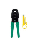 Cat5 Network Cable Crimping Pliers For Home Installation, All-In-One Network Tool with cutter, chrome vanadium steel, front view