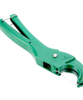 PVC Pipe Cutter With Ratchet Mechanism, Aluminum Alloy Body, Ergonomic Handle, High Precision Tube Cutter in green color