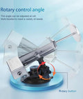 45mm Stroke Reciprocating Linear Actuator Kit With Variable Speed 30 To 270 RPM Telescopic Motor Complete With Suction Cup Base And US Power Adapter For DIY Automation Woodworking Crafts, rotary angle adjustment