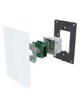 Modern Tempered Glass Wall Switch 3 Way Touch Panel With LED Indicator No Neutral Wire Required Single Live Wire Easy Install Retrofit Ready For Older Homes White 1 Gang 3 Way exploded view