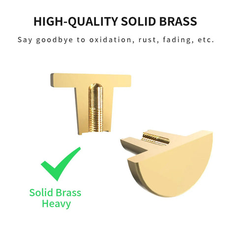 Close-up of solid brass components from Brass Drawer Knobs 25mm 1 Inch Gold Cabinet Knobs Set Of 12 for durability.